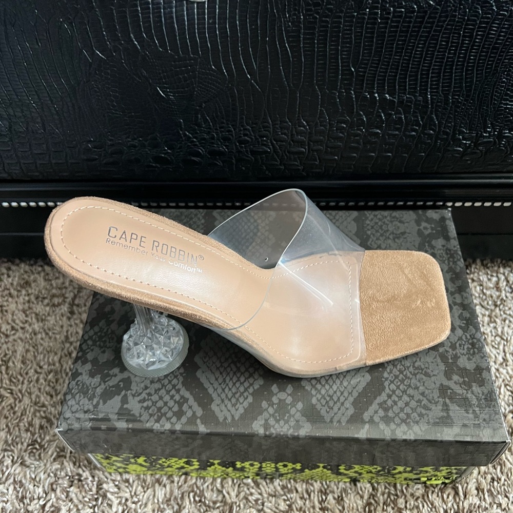 Clear heels